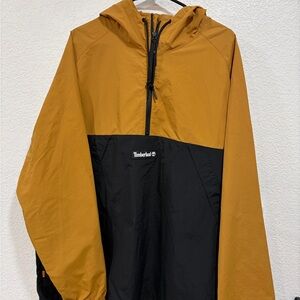 Timberland Men's Tan and Black Windbreaker